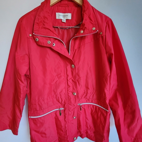 Liz Claiborne-autumn jacket-red - Picture 4 of 5